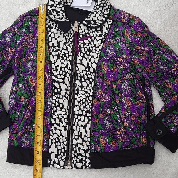 Coach reversible floral military blouson jacket xs - Picture 7 of 16